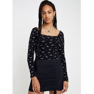 Urban Outfitters Floral Long-Sleeve Top
